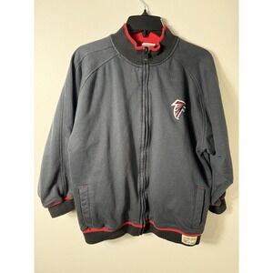 Vintage NFL Reebok Gridiron Classic Atlanta Falcons Black Red Jacket Size Large